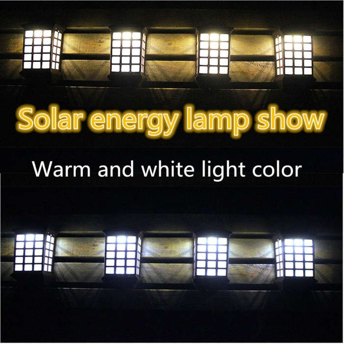 Extended Outdoor Solar Wall Lamp IP65 Waterproof Courtyard Garden Villa Wall Fence Stair Light, W...