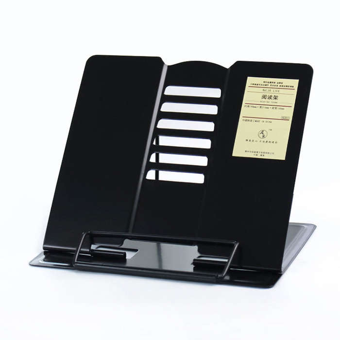 Portable Metal Adjustable Reading Book Holder Support iPad Document Book Shelf Bookstand, Small, ...