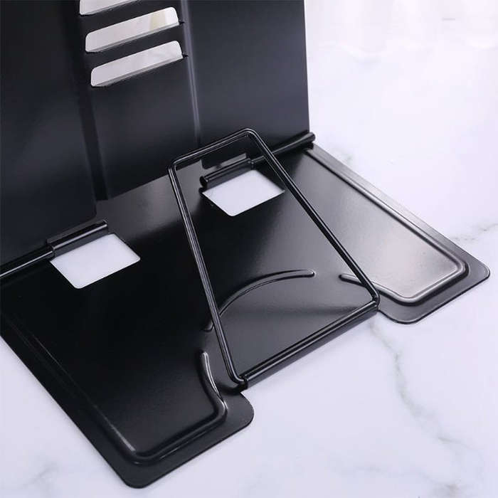 Portable Metal Adjustable Reading Book Holder Support iPad Document Book Shelf Bookstand, Small, ...