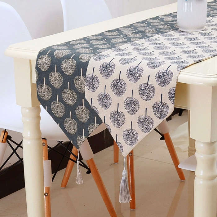 Linen Table Flag Tea Mat Cloth TV Cabinet Coffee Table Strip Cover Cloth