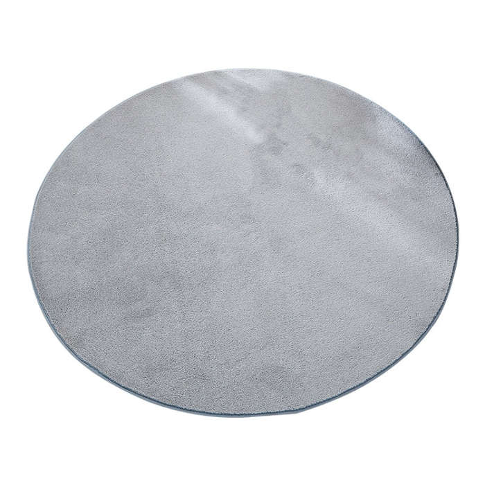 KSolid Round Carpet Soft Fleece Mat Anti-Slip Area Rug Kids Bedroom Door Mats