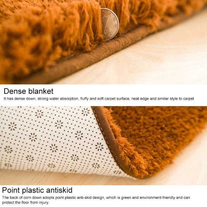 Faux Fur Rug Anti-slip Solid Bath Carpet Kids Room Door Mats Oval  Bedroom Living Room Rugs, 80x1...