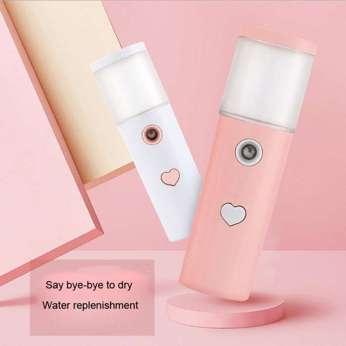 Facial Hydration Instrument Air Humidifier USB Beauty Cold Spray Instrument Auto Alcohol Disinfec...
