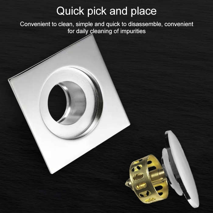 Foot-operated Bouncing Floor Drain From Gravity Deodorant Bouncing Floor Drain
