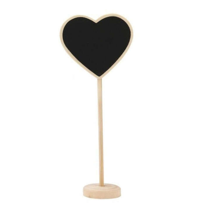 10 PCS Wooden Blackboard Chalkboard Mini Message Notice Board Table Wedding Party Decoration, Woo...