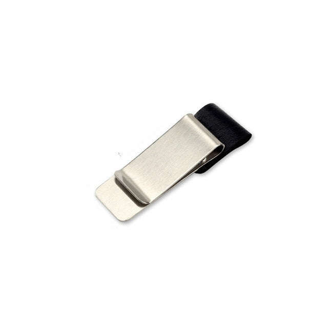 Metal Leather Pen Holder Stainless Steel Pencil Clip Notebook Pen Holder