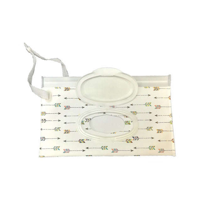 Portable Pouch Clutch Outdoor Carrying Bag Reusable Refillable EVA Towel Slim Paper Wet Wipe Bag,...