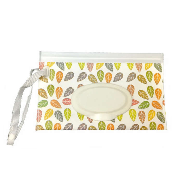 Portable Pouch Clutch Outdoor Carrying Bag Reusable Refillable EVA Towel Slim Paper Wet Wipe Bag,...