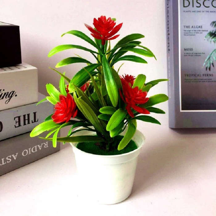10 Pots Fake Potted Plant Simulation Bonsai Tabletop Decoration