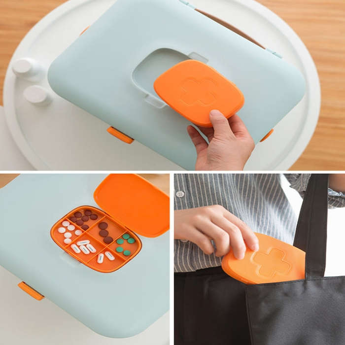 First Aid Kit Handle Medical Box Storage Box Home Use Medicine Organizer Container