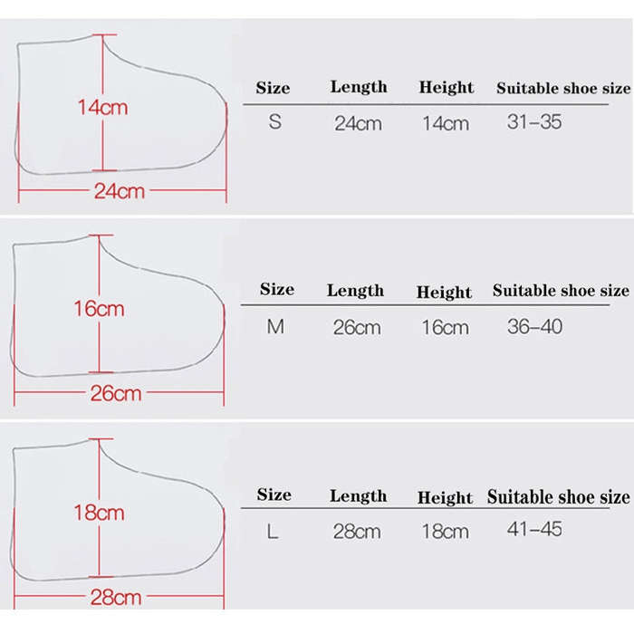 2 Pairs Waterproof Shoe Cover Raincoat Non-slip Reusable Silicone Insole Shoe Slip Rainshoes Cove...