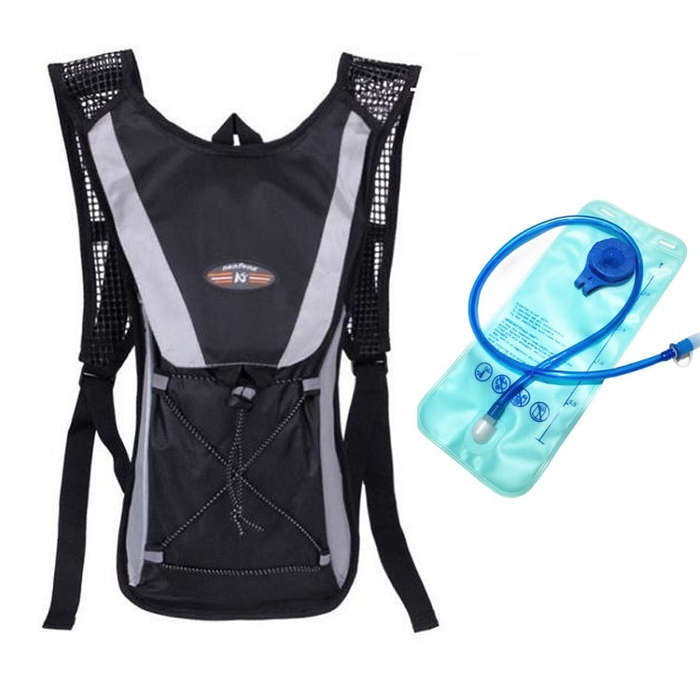 Outdoor Sports Mountaineering Cycling Backpack with 2L Water Bag, Blue with Water Bag, Red with W...