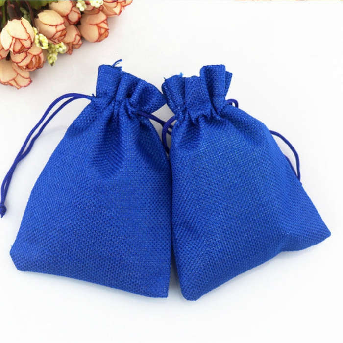50 PCS Multi size Linen Jute Drawstring Gift Bags Sacks Wedding Birthday Party Favors Drawstring ...