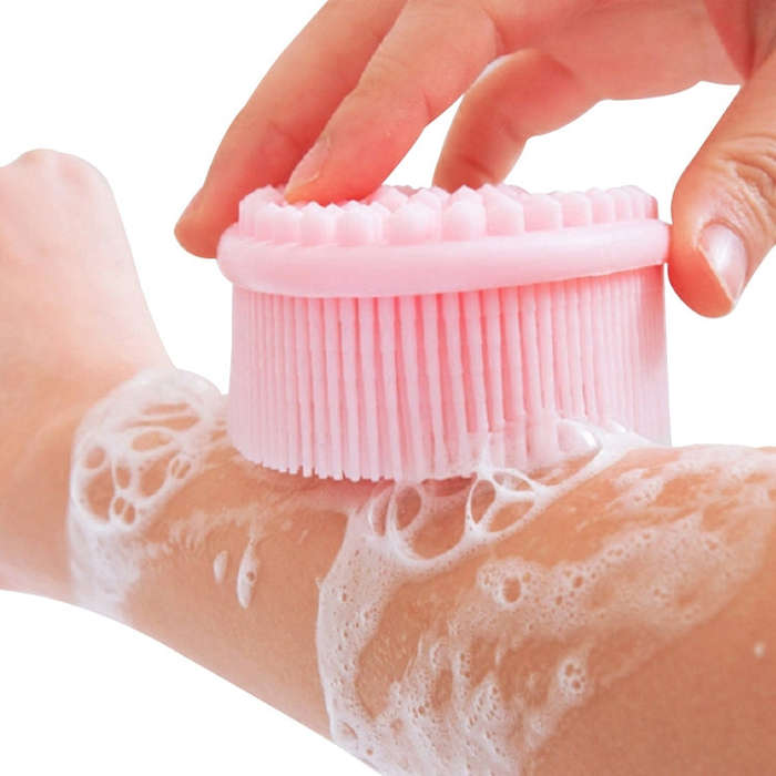 Silicone Scalp Shower Massage Brush Soft Baby Bath Brush, Silicone Scalp Bath Brush