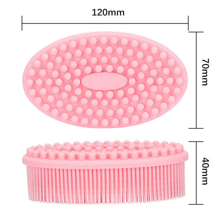 Silicone Scalp Shower Massage Brush Soft Baby Bath Brush, Silicone Scalp Bath Brush