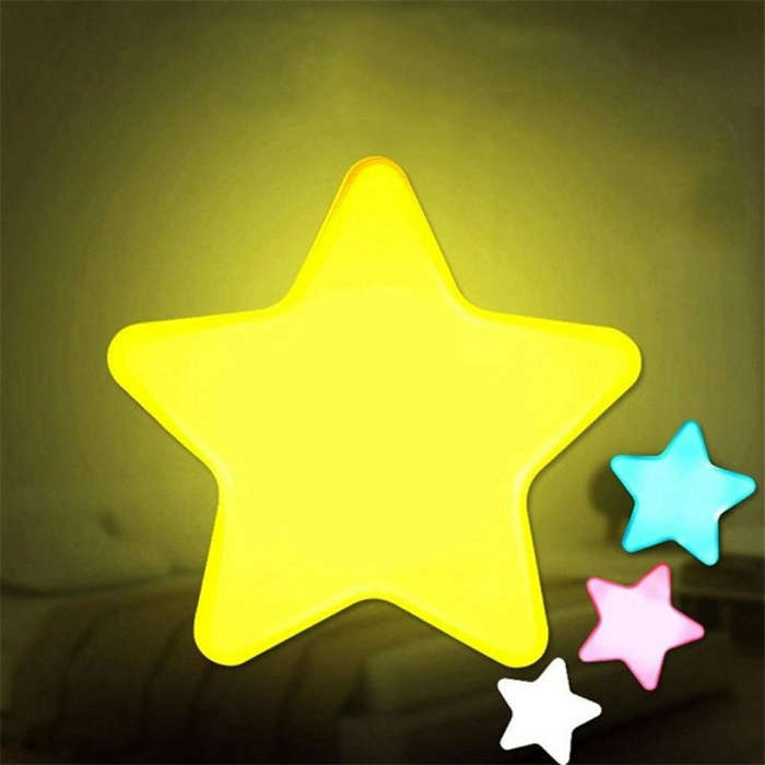 Light Sensor Control Mini Star LED Night Light,, US Plug