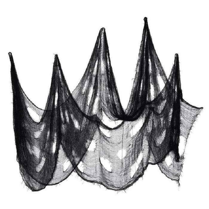 Halloween Horror Decorations Gauze Haunted House Scene Arrangement Props, Tablecloth, Blood Hand ...