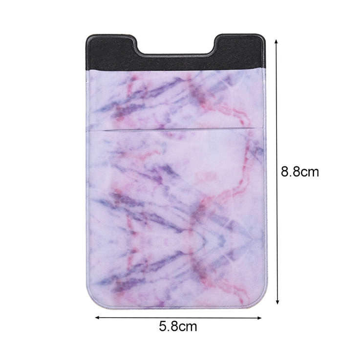Marble Pattern Road Stretch Phone Back Plastic Card Holder Sticky Phone Clip