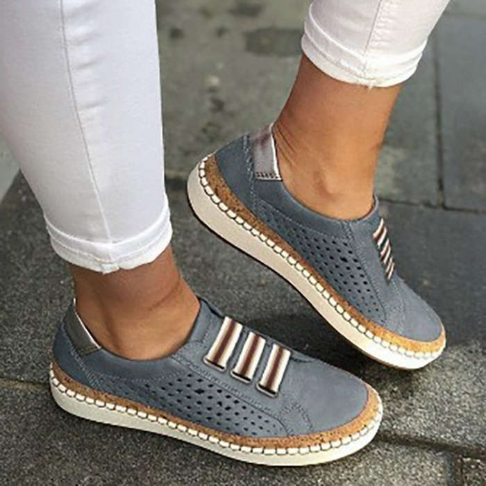 Ladies Sneakers Breathable Flats Shoes