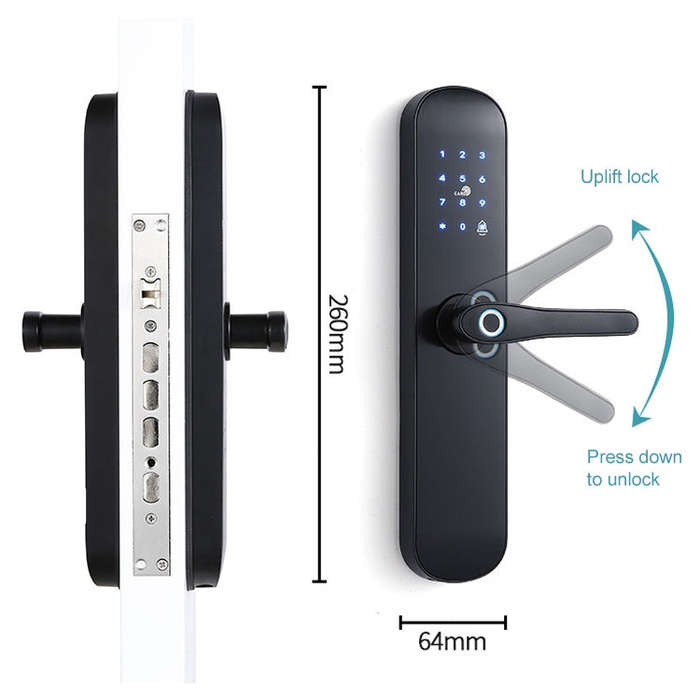 S011M Multi-functional Automatic Fingerprint Lock Hotel Apartment Intelligent Electronic Swipe Pa...