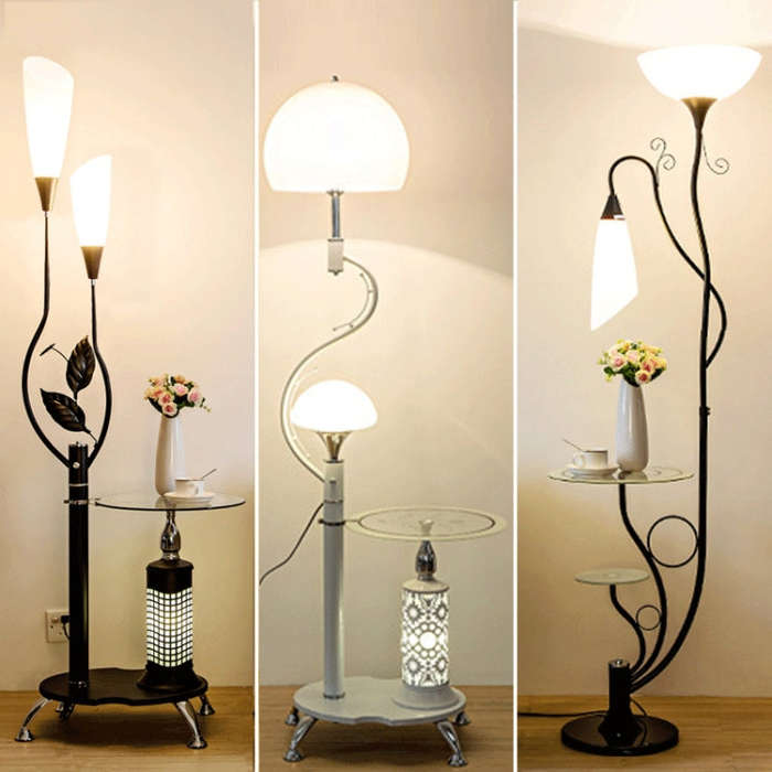 Storage Vertical Table Lamp Floor Lamp Coffee Table Living Room Bedroom Bedside Sofa, 8012, 8013,...