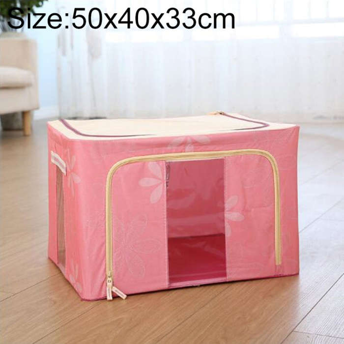 Folding Storage Box Non Woven Fabric With Zipper Moisture-proof Clothes Storage Box