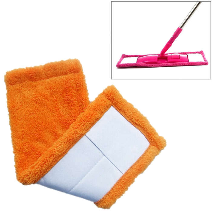Coral Flannel Head  Padded Flat Replacement Household Company Cleaning Mop Cloth Rag