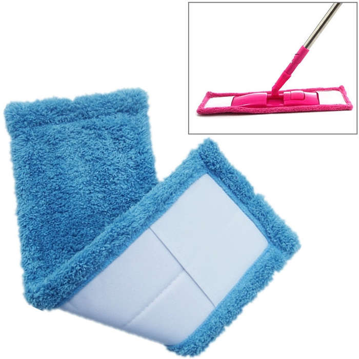 Coral Flannel Head  Padded Flat Replacement Household Company Cleaning Mop Cloth Rag