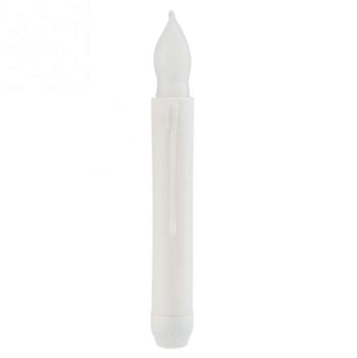 12 PCS/ Box LED Electronic Candle Light Flameless Candle Light Long Rod Christmas Candle, Flashin...