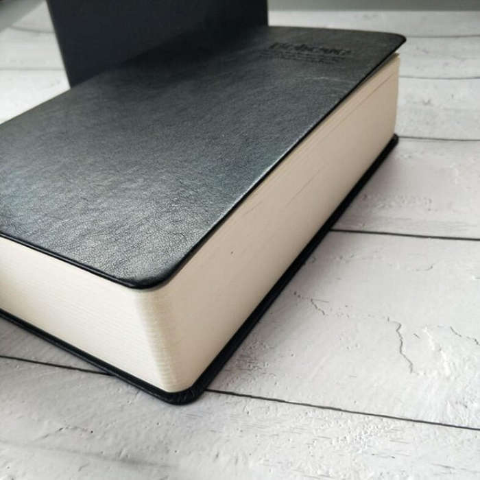 Ultra-Thick Retro Simple Lmitation Leather Thick Horizontal Blank Notebook, Specifications:Large ...