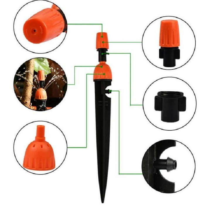 Gardening Adjustable Equipment Micro-Spray Drip Irrigation Atomizing Sprinkler Automatic Watering...