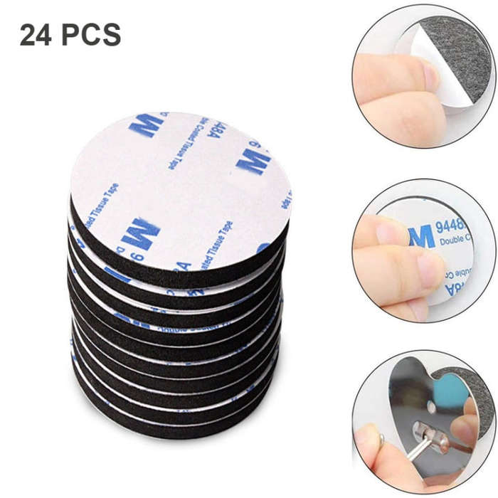 Round EVA Foam Double-sided Adhesive Strong High-viscosity Sponge Sticker, 200 PCS 20x1.5mm, 200 ...