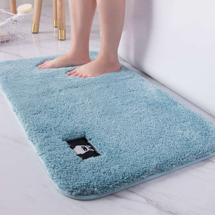 Bathroom Toilet Absorbent Bath Mat Carpet Bedroom Non-slip Foot Pad, 40x60cm, 50x80cm, 60x90cm