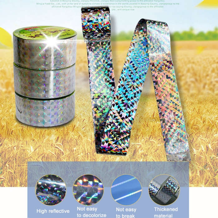 Double-sided Reflective Bird Repeller Ribbon Bird Chaser Garden Tool