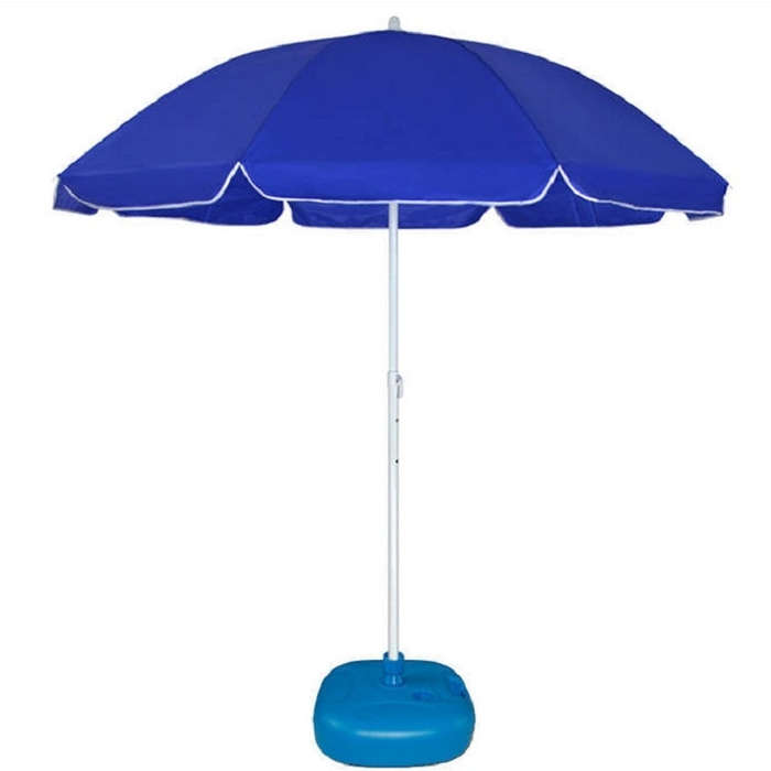 Outdoor Large Double-layer Sun Umbrella Shade And Sun Protection Stalls In The Wild, 1.8m sapphir...