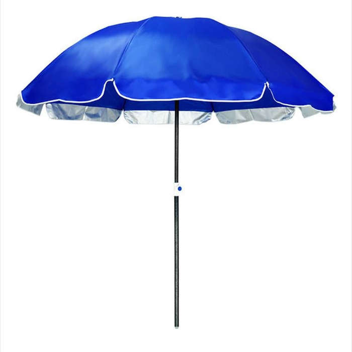 Outdoor Large Double-layer Sun Umbrella Shade And Sun Protection Stalls In The Wild, 1.8m sapphir...