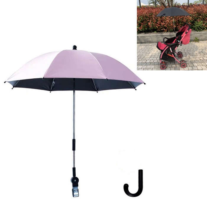 Stroller Universal Stroller Umbrella Sliding Baby Artifact Vinyl Anti-UV Universal Clip Sun And R...