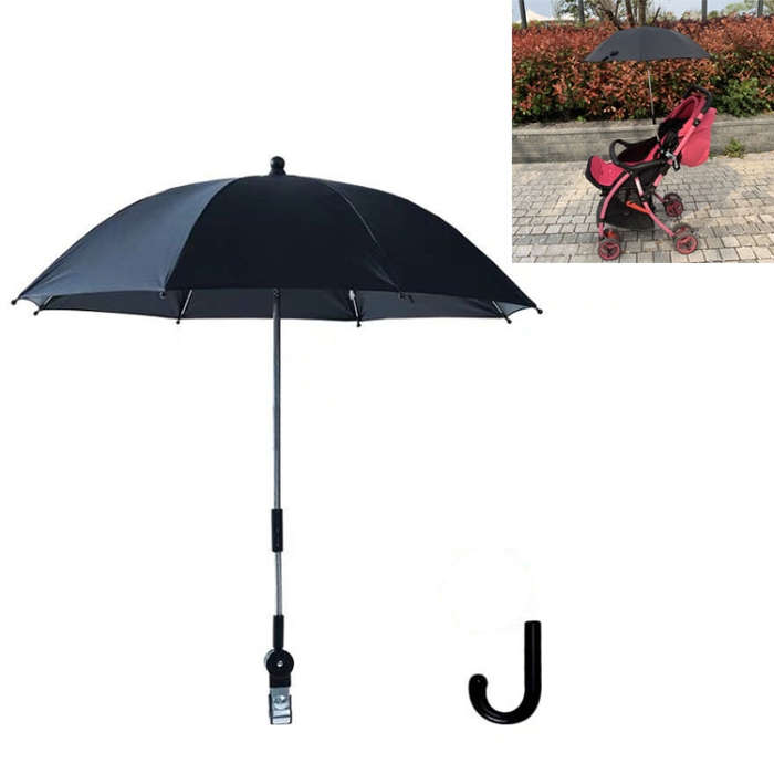 Stroller Universal Stroller Umbrella Sliding Baby Artifact Vinyl Anti-UV Universal Clip Sun And R...