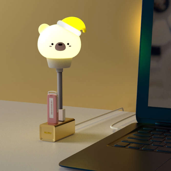 USB Night light LED Cute Bedroom Sleep Eye Protection Bedside Lamp, Regular Version, Remote Contr...