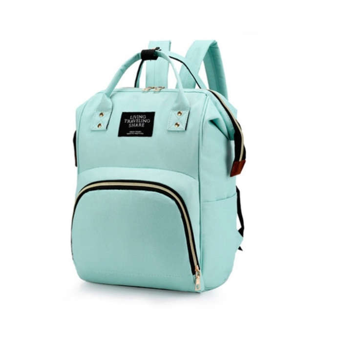 Mummy Bag Large Capacity Multifunctional Backpack Waterproof Baby Bottle Diaper Bag, Red, Green, ...
