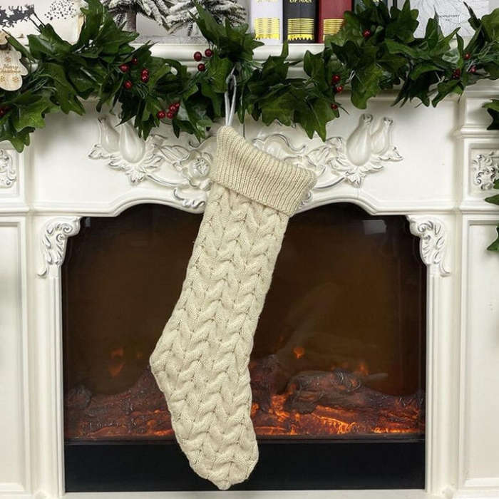 Knitted Woolen Gift Bags Christmas Socks Christmas Pendants Ornaments