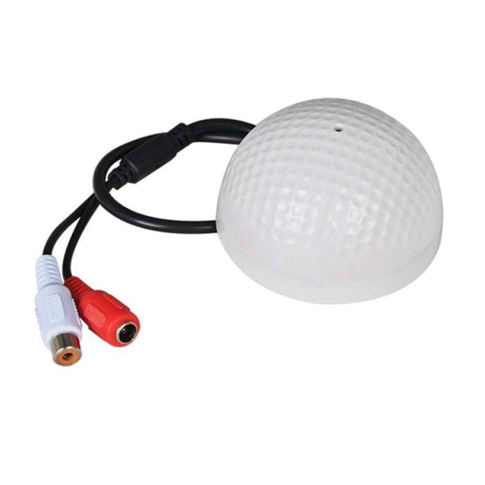 CCTV Microphone Golf Shape audio Pickup Device High Sensitivity DC12V audio Monitoring sound list...