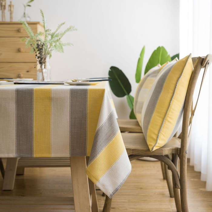 Cover Cloth Towel For The Rectangular Striped Coffee Table Round Table Dining Table, 60x60cm, 90x...