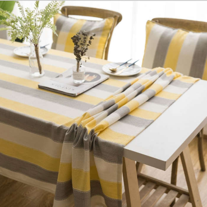 Cover Cloth Towel For The Rectangular Striped Coffee Table Round Table Dining Table, 60x60cm, 90x...