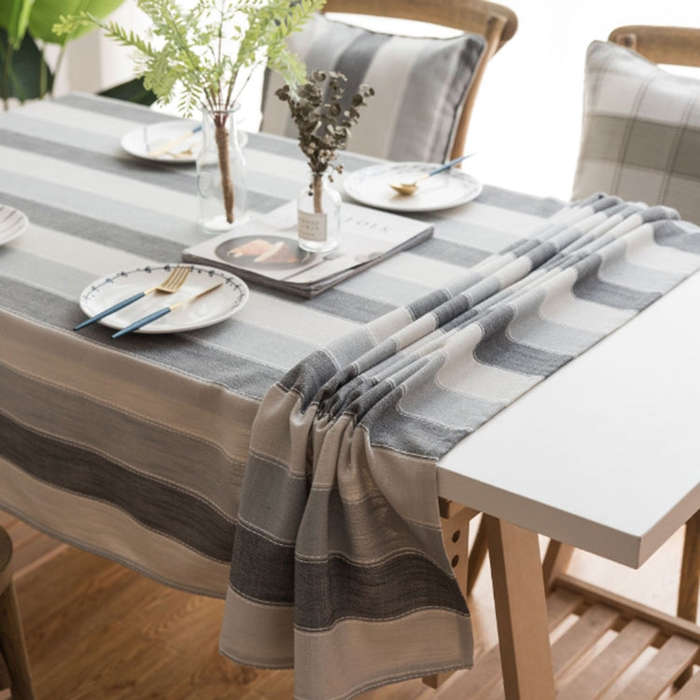 Cover Cloth Towel For The Rectangular Striped Coffee Table Round Table Dining Table, 60x60cm, 90x...