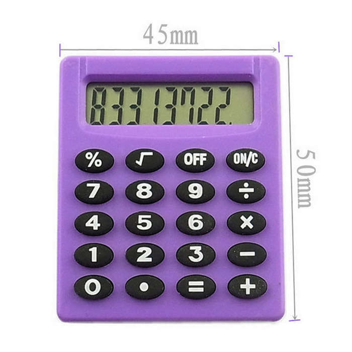 Pocket Cartoon Mini Calculator Candy Colors Handheld Coin Batteries Calculation Tool, Pocket Mini...