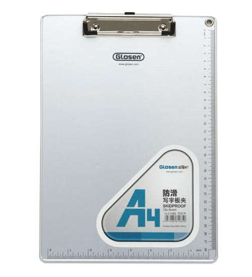 A4 Aluminum Clipboard Writing Pad Folder School Office Stationery Supplies, Size: 31.5x22.5cm, 31...
