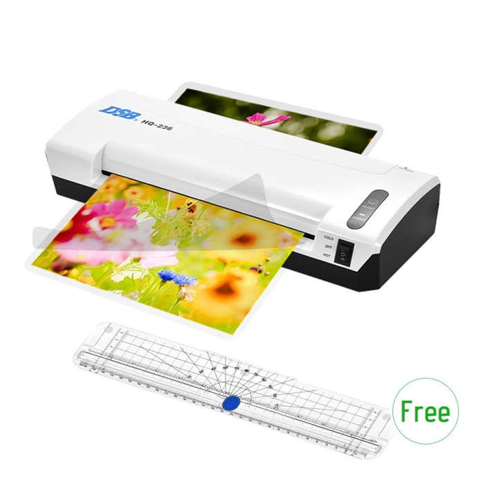 DSB HQ236 Laminator A4 File Laminating Machine Photo Sealing Machine Cold Laminating Thermoplasti...