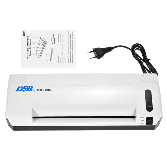 DSB HQ236 Laminator A4 File Laminating Machine Photo Sealing Machine Cold Laminating Thermoplasti...