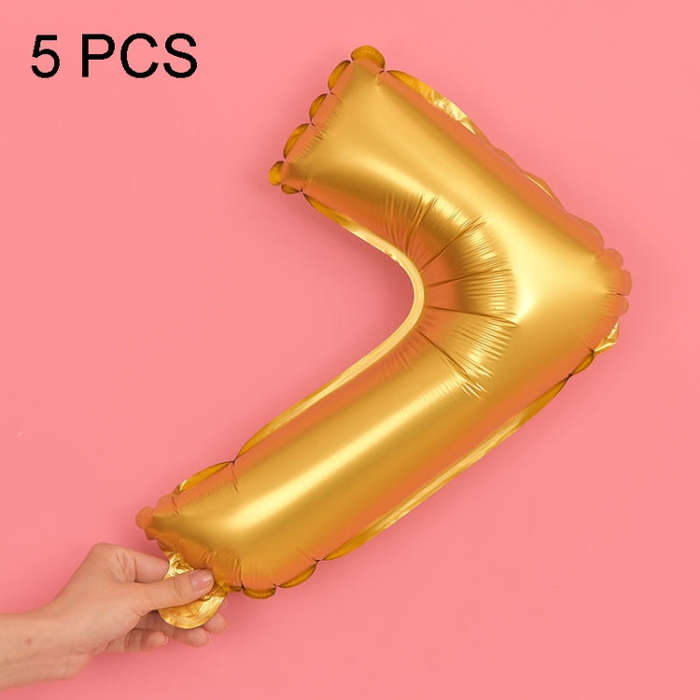5pcs 16inch Number Foil Balloons Happy Birthday Party Wedding Balloons, Pink, 4, Gold, 2, Pink, 8...